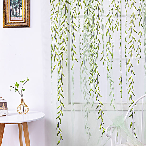 Inverted Willow Wicker Offset Printing Curtains Printing Window Screens Living Room Balcony Window Screens